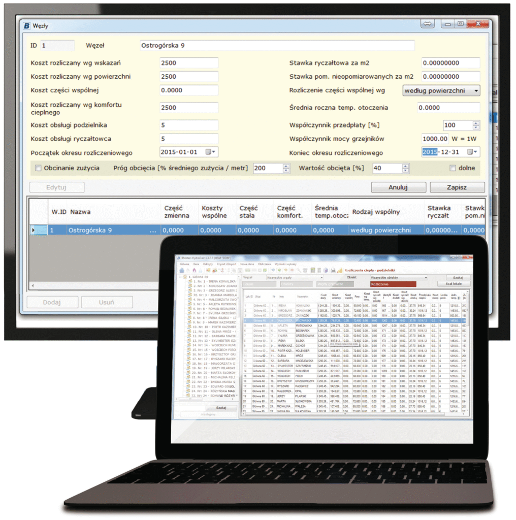 hydrocalc - rozliczanie kosztów ogrzewania