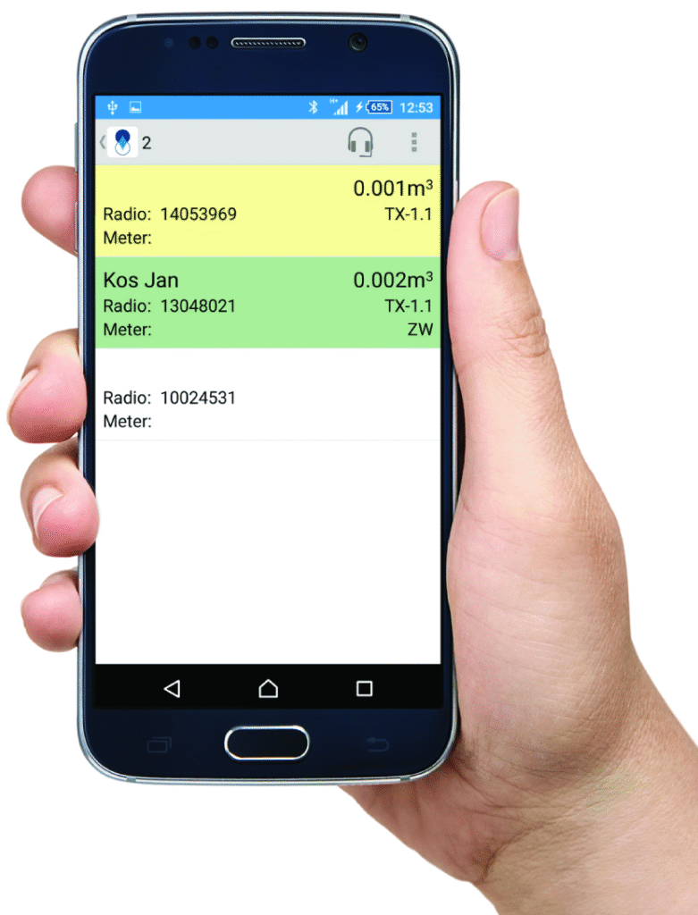 zdalny odczyt na smarfonie